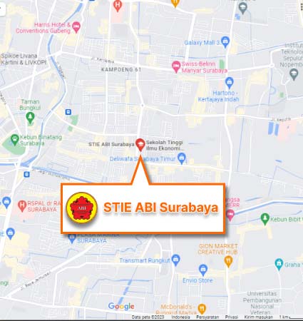 Lokasi Kampus STIE ABI Surabaya Day School Program Nomor